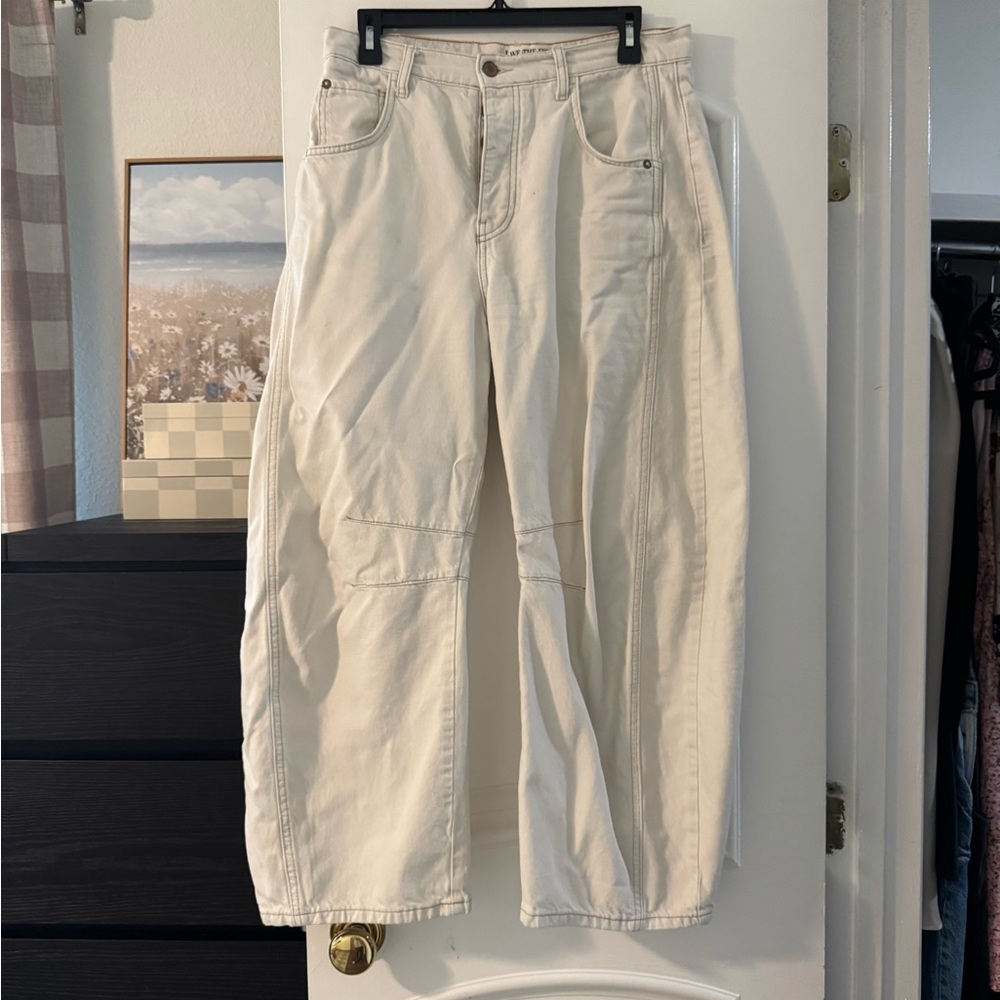 We The Free Off-White “Milk” Barrel Pants